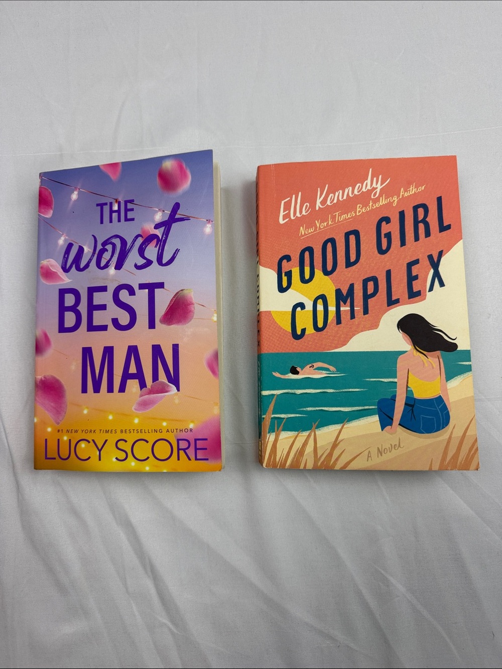 “The Worst Best Man”by Lucy Score & “Good Girl Complex”by Elle Kennedy